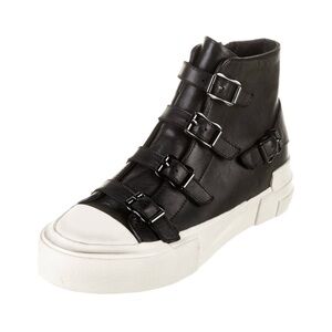 NWOT ASH  Black Leather Sneakers